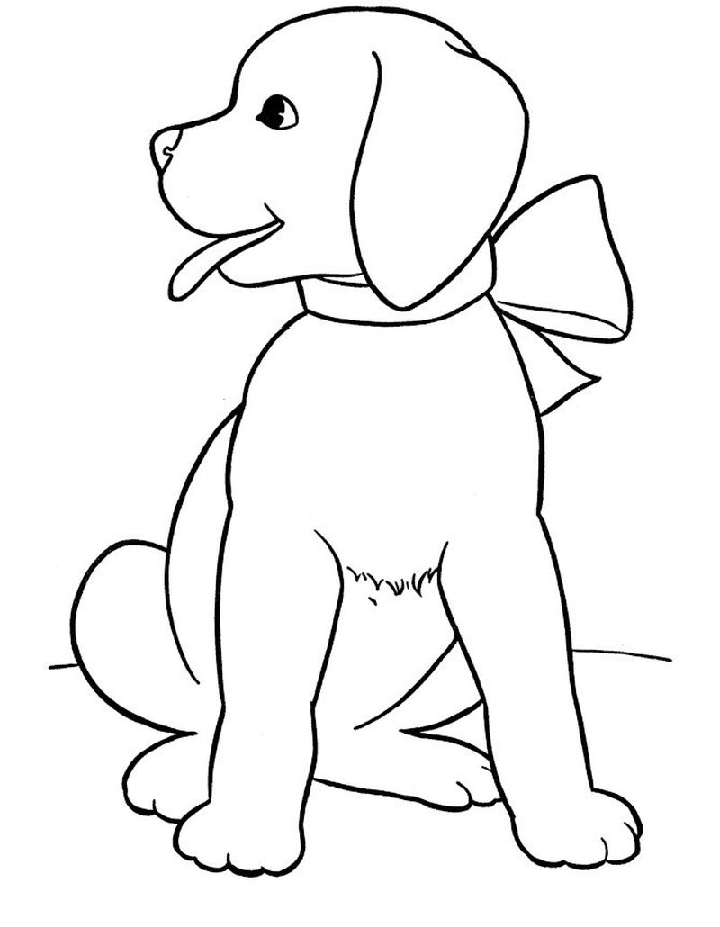 Realistic Dog Coloring Pages