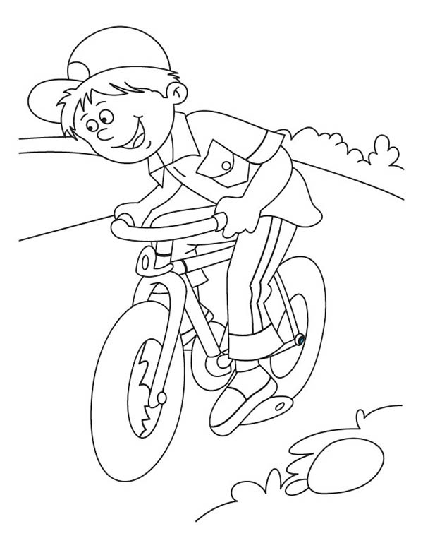 road cycling coloring pages for kids