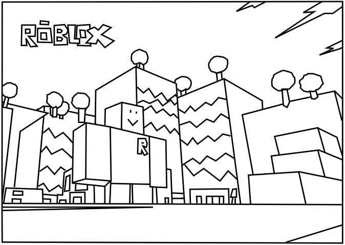 Roblox Coloring Pages Printable