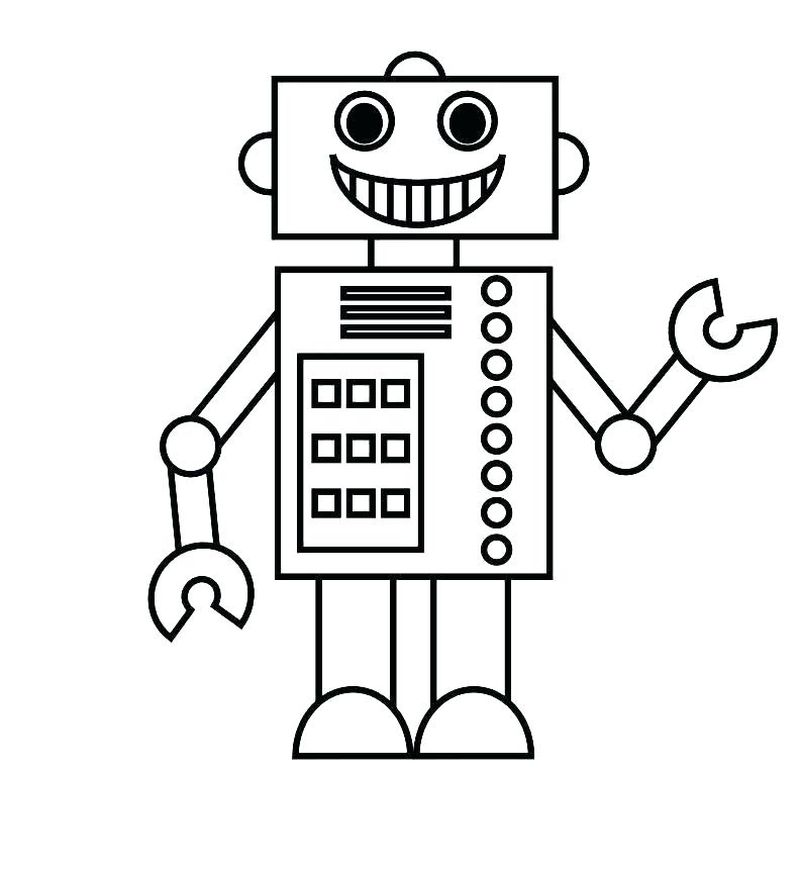 Robot Coloring Pages Printable