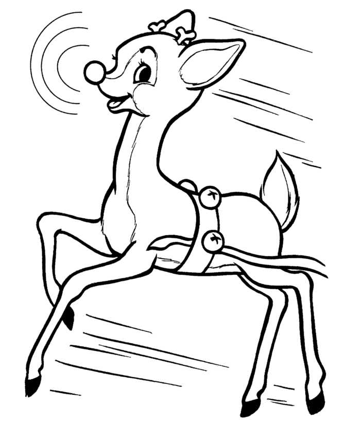 Rudolph Coloring Pages