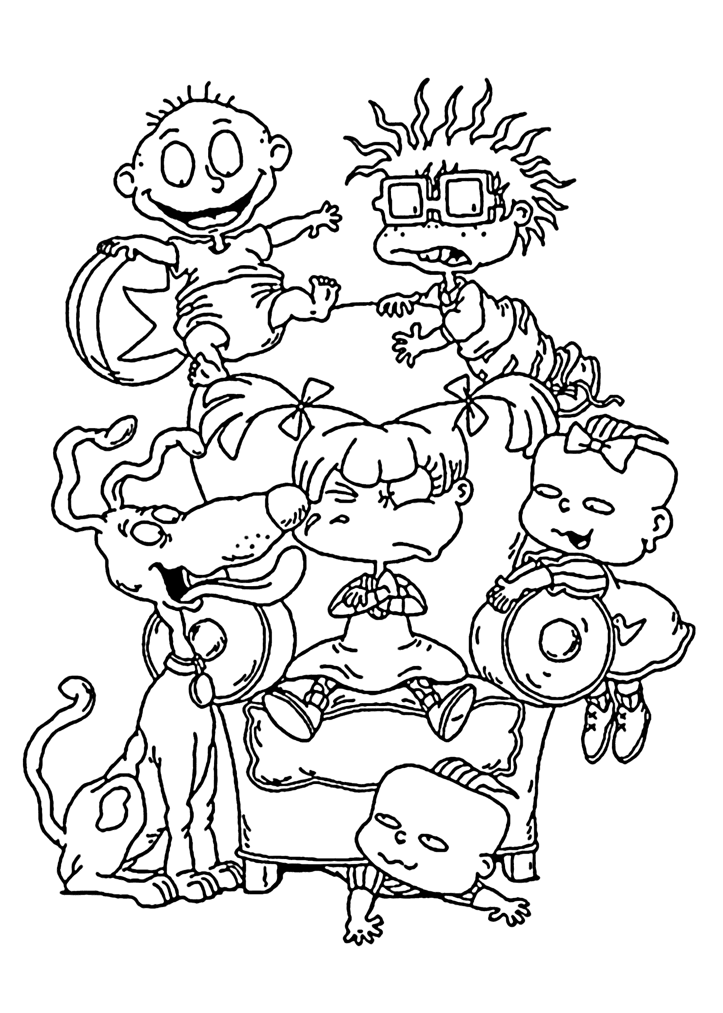 rugrats characters coloring pages