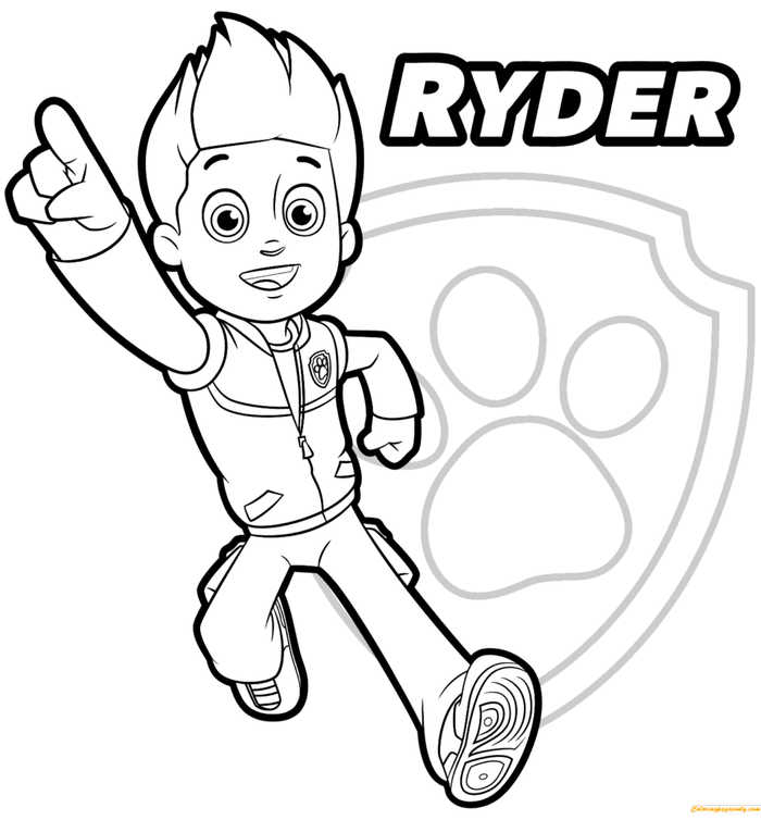 Ryder Paw Patrol Coloring Pages