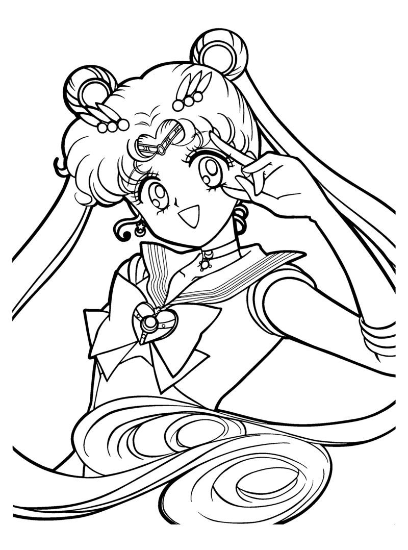 Sailor Moon Coloring Pages The Doll Palace