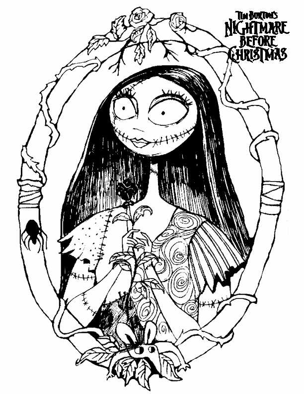 Sally From Nightmare Before Christmas Coloring Pages