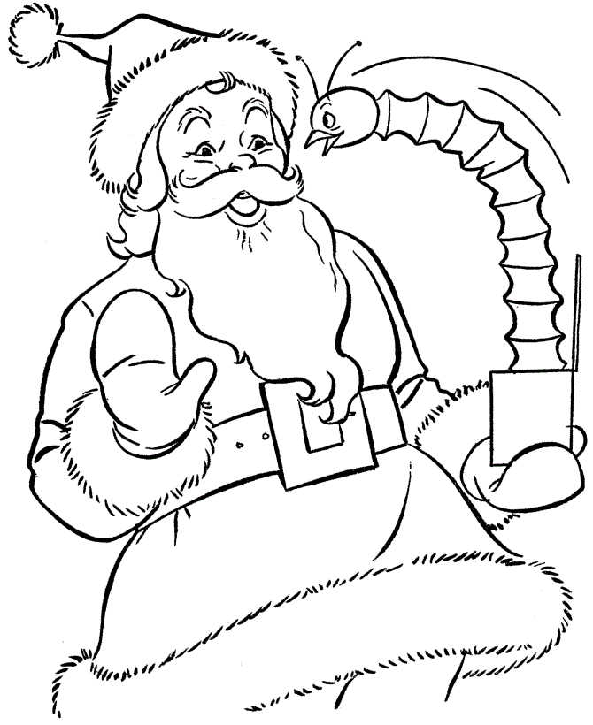 Santa Coloring Printables