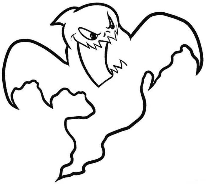 Scary Ghost Coloring Pages