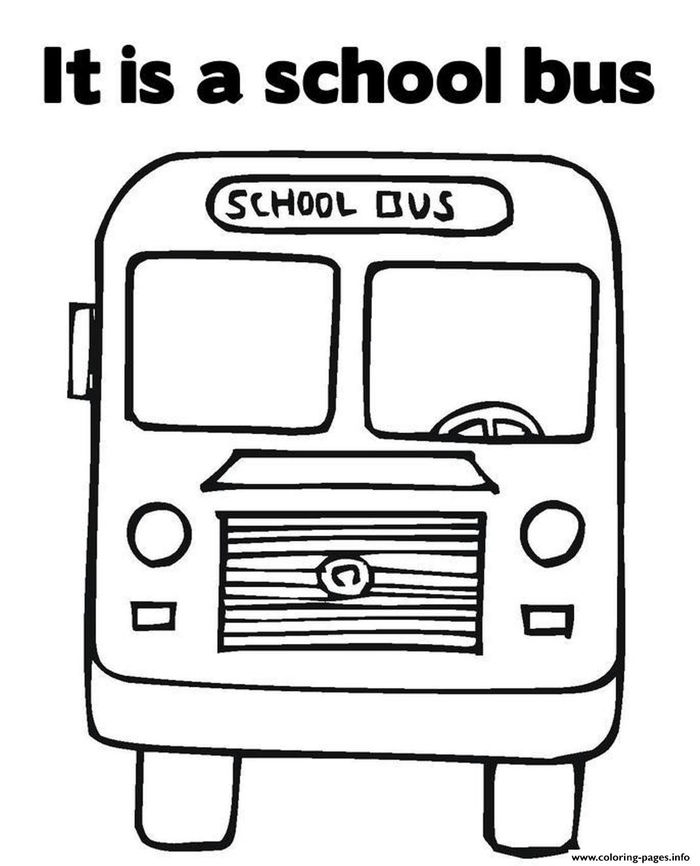 School Bus Coloring Page To Print