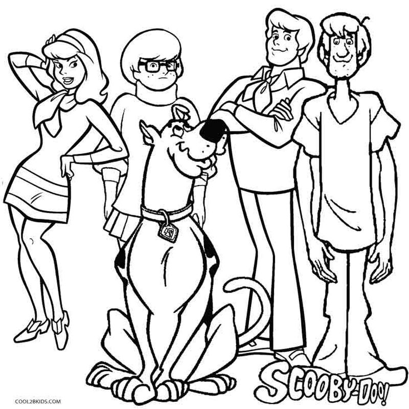 Scooby Doo Coloring Pages To Print