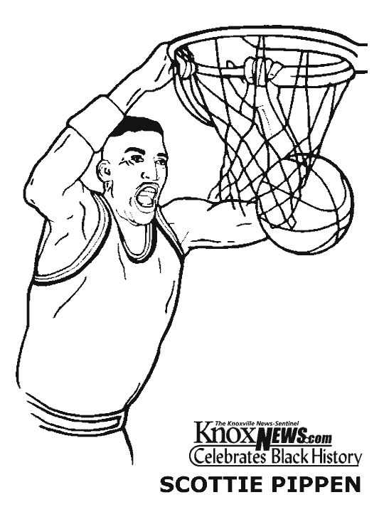 Scottie Pippen Black History Month Coloring Pages