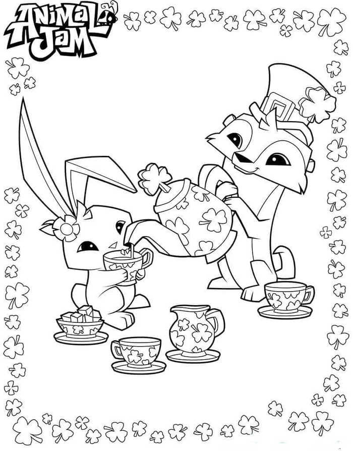 Shamrock Animal Jam Coloring Pages