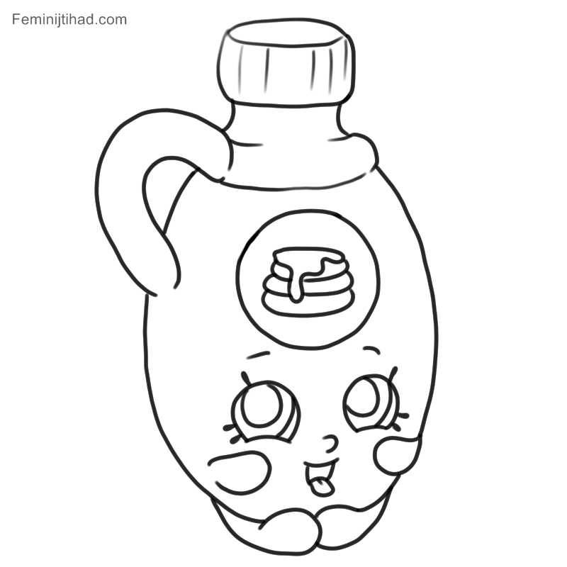 Shopkins coloring sheet mavis maple syrup