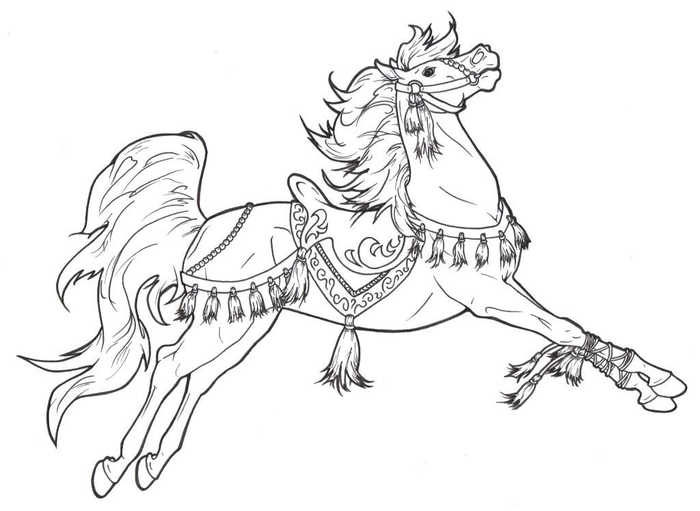 Show Horse Coloring Pages