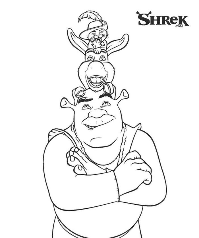 Shrek Coloring Pages Printables