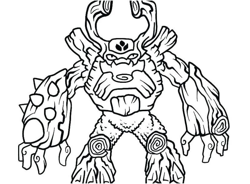 Skylanders Coloring Pages Drobot