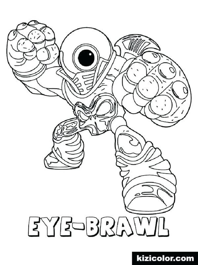 Skylanders Coloring Pages For Kids