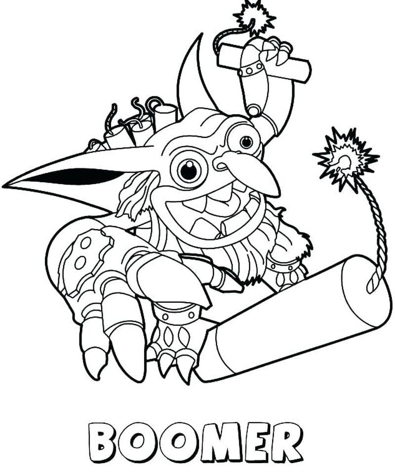 Skylanders Coloring Pages Online