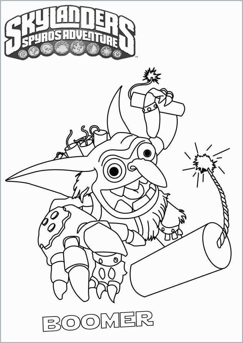 Skylanders Coloring Pages Printable