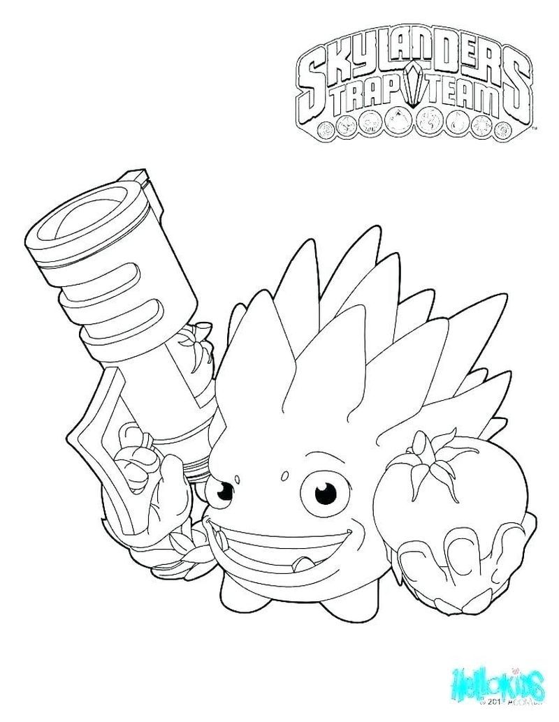 Skylanders Coloring Pages Trap Team