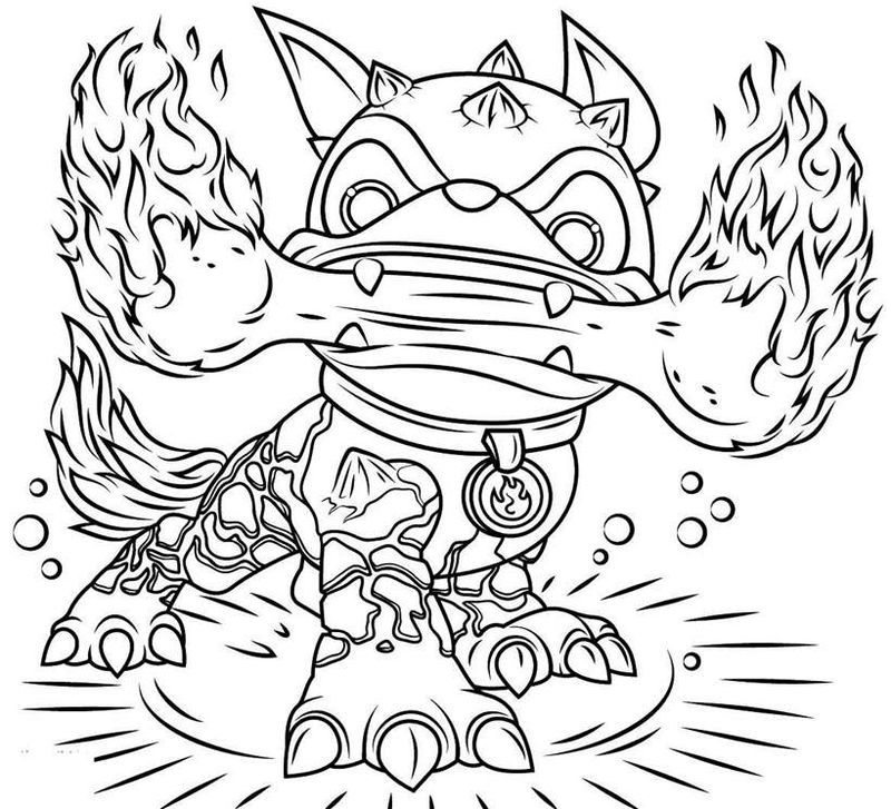 Skylanders Coloring Pages Trigger Happy