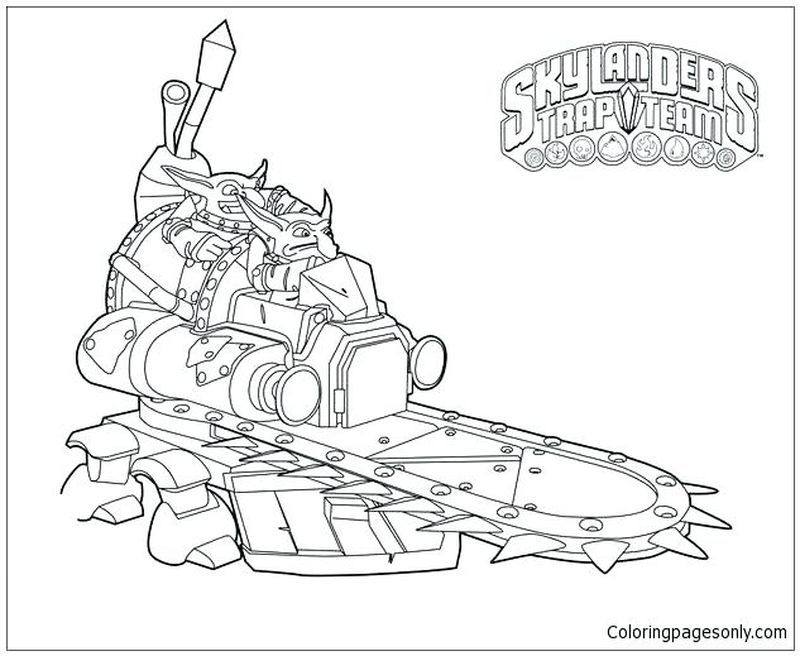 Skylanders Eye Brawl Coloring Pages