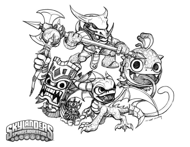 Skylanders Giants Chop Chop Coloring Pages