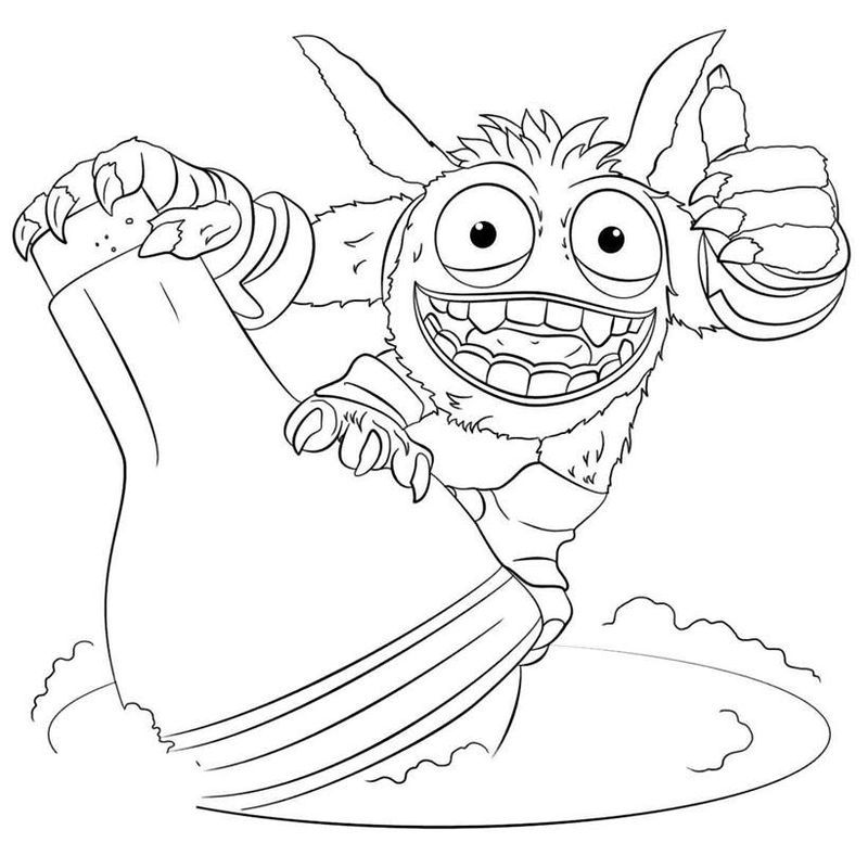 Skylanders Giants Flashwing Coloring Pages