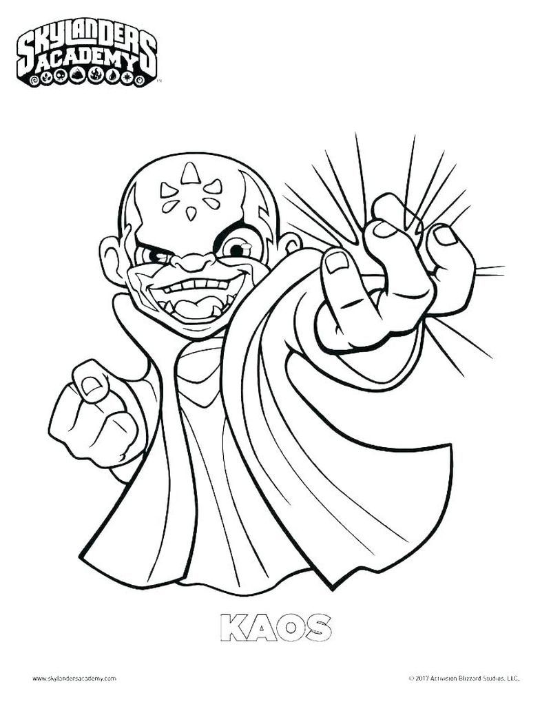 Skylanders Hot Dog Coloring Pages