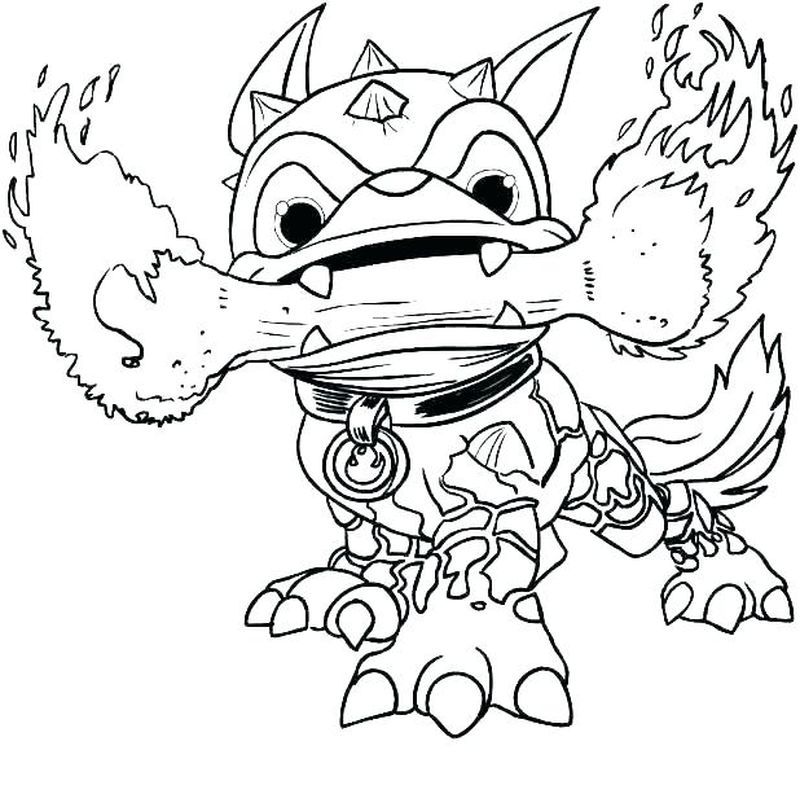 Skylanders Hot Head Coloring Pages