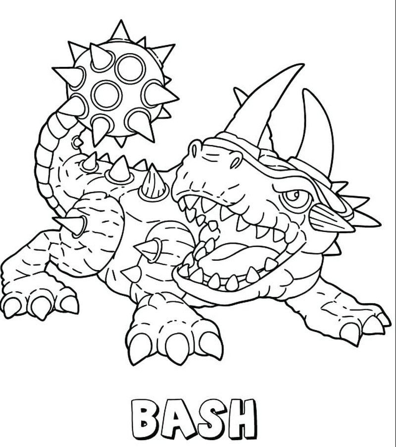 Skylanders Swap Force Coloring Pages Freeze Blade