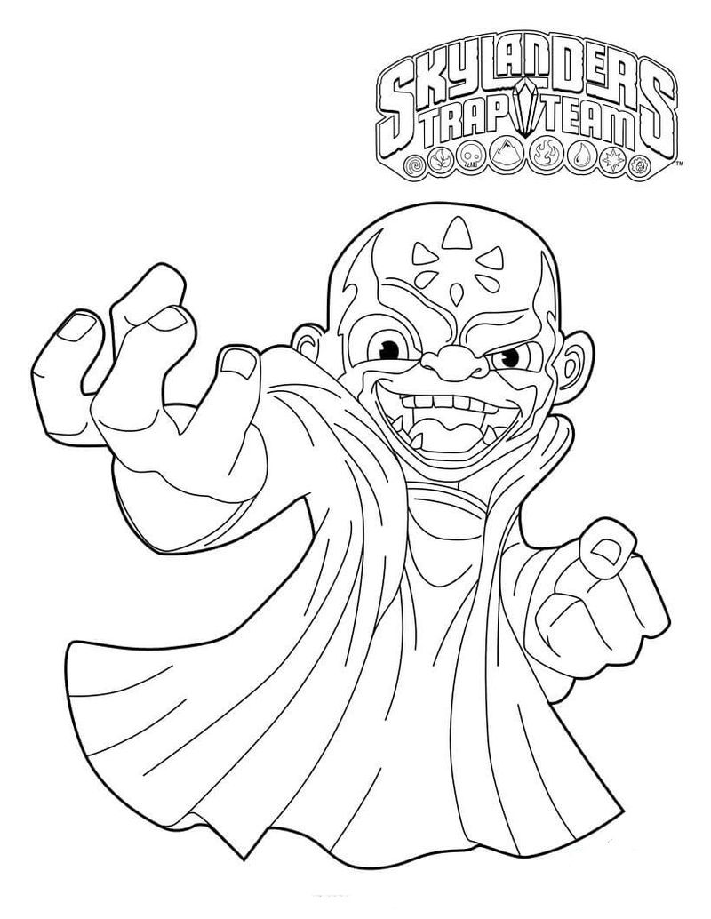 Skylanders Swap Force Coloring Pages Hoot Loop