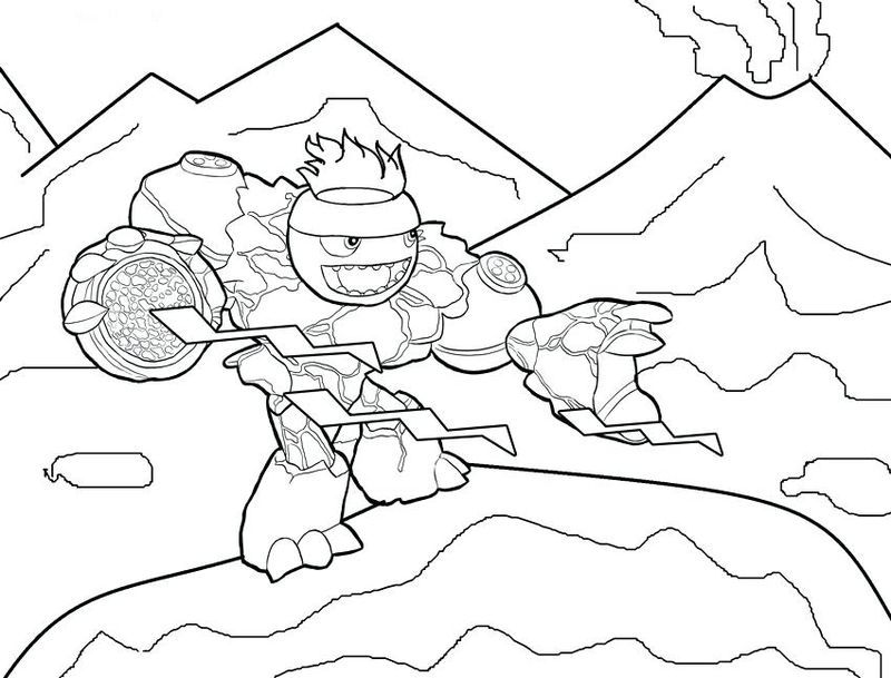 Skylanders Trap Team Coloring Pages To Print