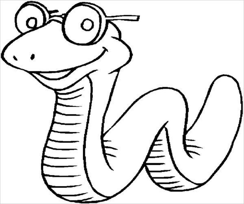 Snake Coloring Pages Kids