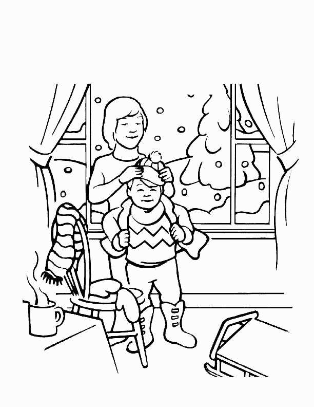 Snow Coloring Pages To Print