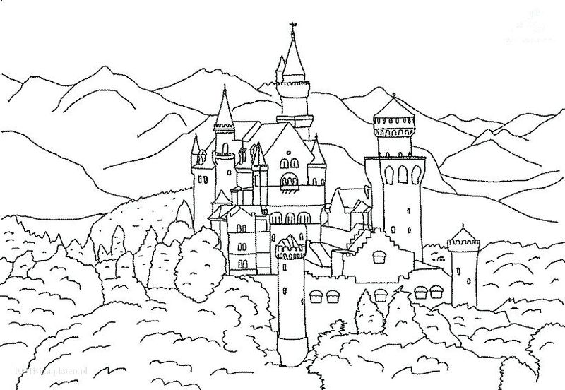 Snow Whites Castle Coloring Pages