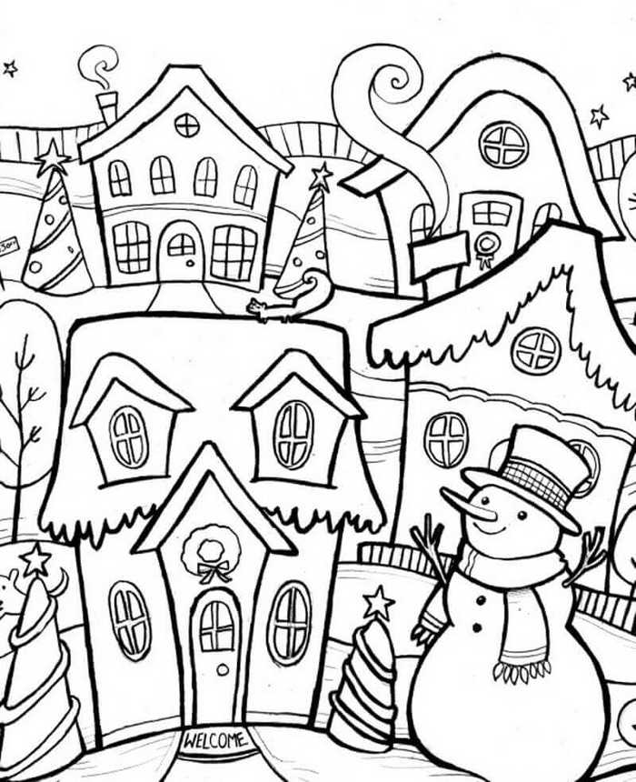 Snowman Coloring Pages