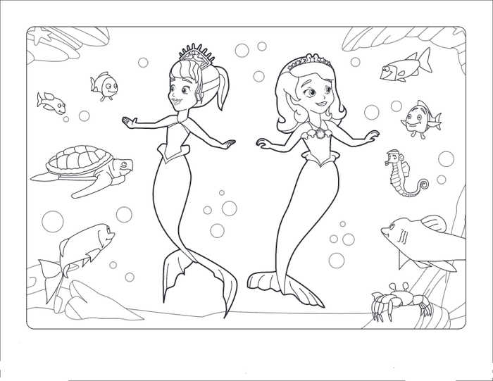 Sofia And Oona Coloring Sheet