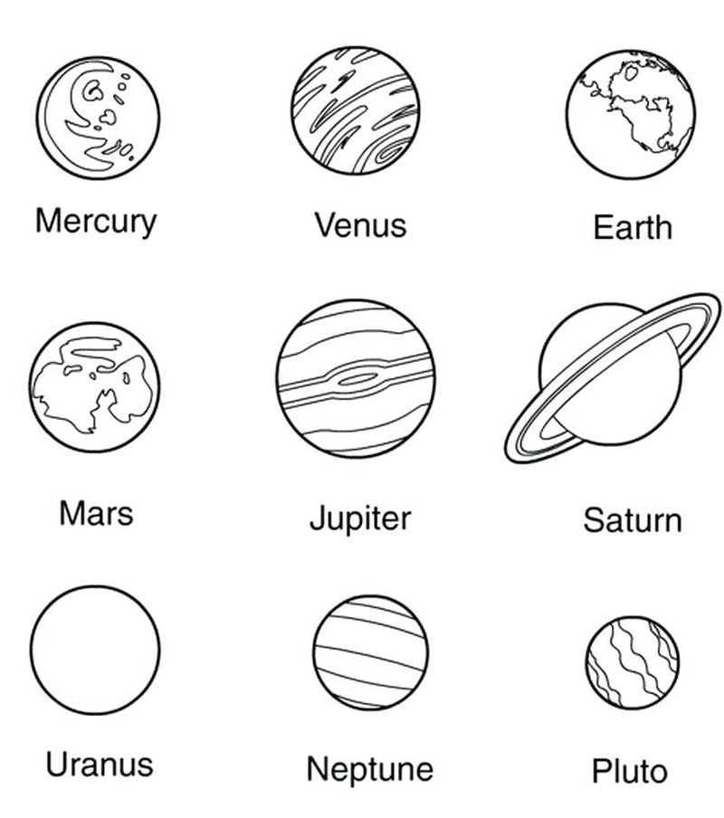 Solar System Free Coloring Pages