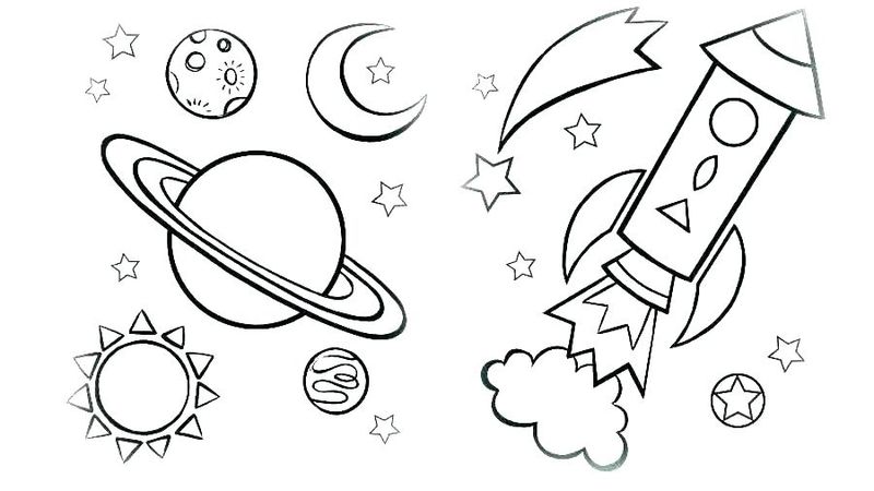 Solar System Printable Coloring Pages