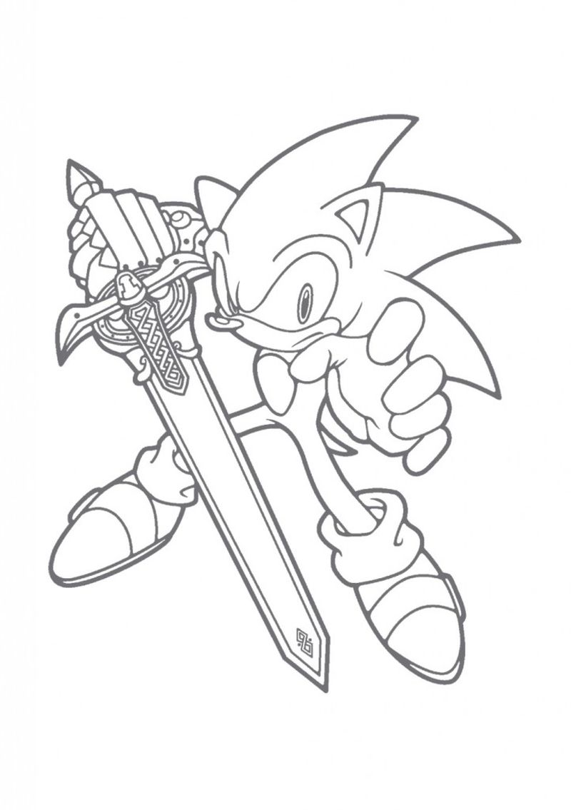 Sonic Coloring Pages