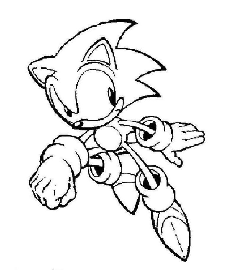 Sonic Printable Coloring Pages