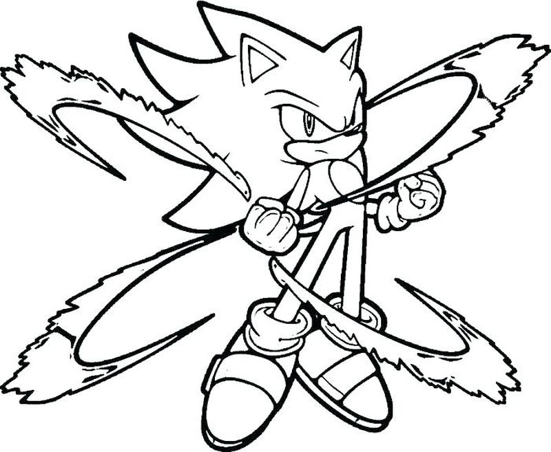 Sonic The Hedgehog Christmas Coloring Pages