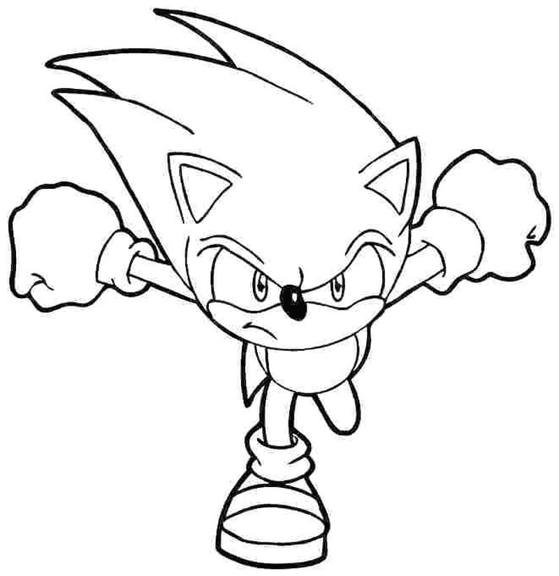 Sonic The Hedgehog Coloring Pages Images