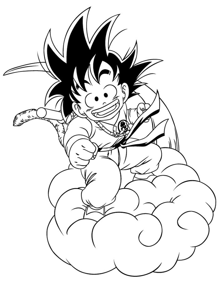 Ssj Goku Coloring Pages