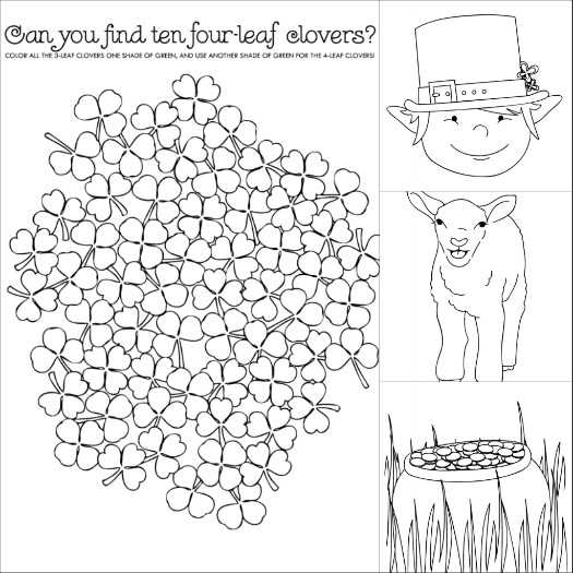 St Patricks Day Coloring Sheets