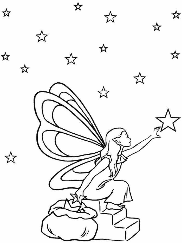 Star Fairy Coloring Pages