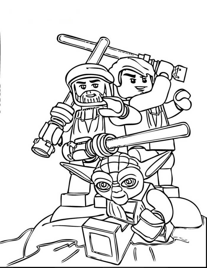 Star Wars Lego Coloring Pages 1