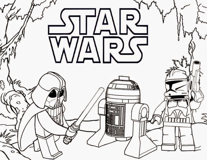 Star Wars Lego Coloring Pages