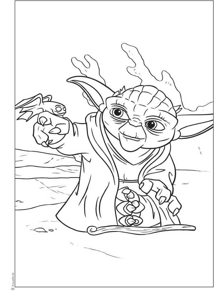 Star Wars Master Yoda Coloring Pages