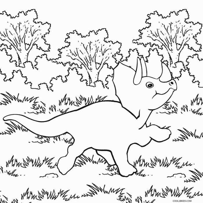 Stegosaurus Baby Dinosaur Coloring Page